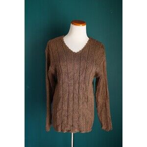 Vintage Saks Fifth Avenue Silk Blend Knit Sweater Cottagecore Fairy Grunge M